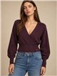 Jersey cruzado cintura ancha