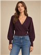 Jersey cruzado cintura ancha