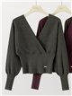 Jersey cruzado cintura ancha