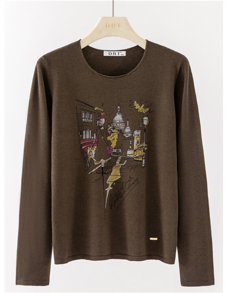 Jersey soft estampado ciudad