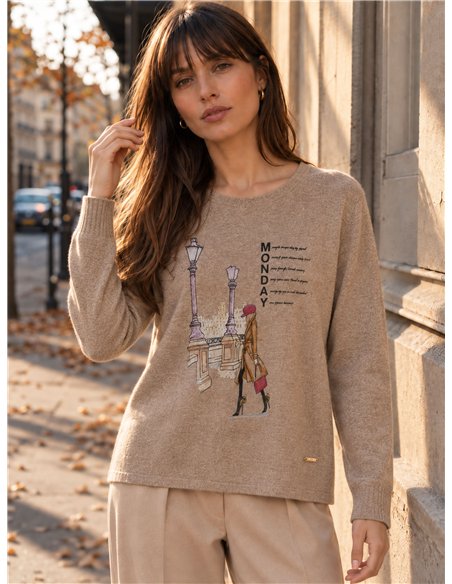 Jersey soft estampado urbano