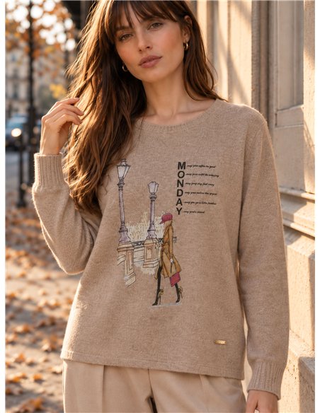 Jersey soft estampado urbano