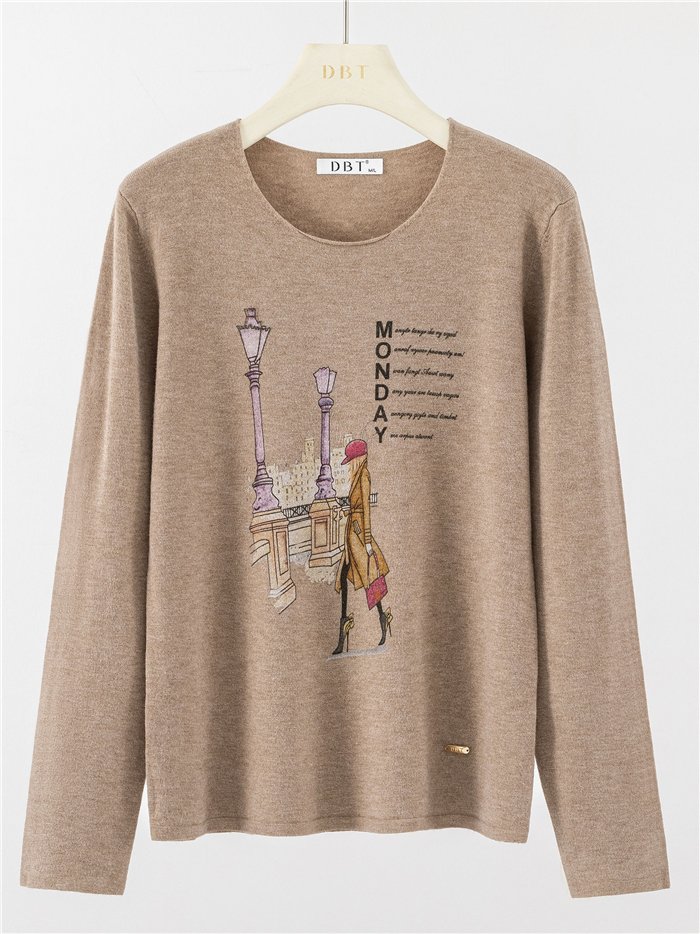 Jersey soft estampado urbano