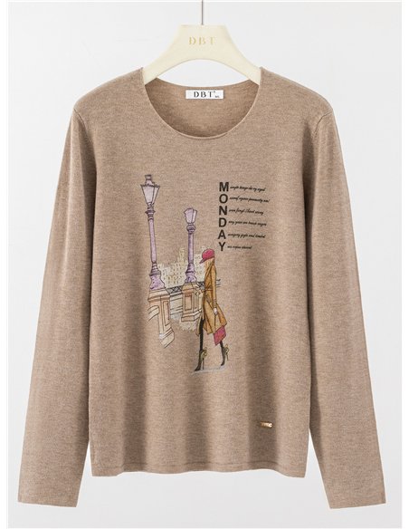 Jersey soft estampado urbano