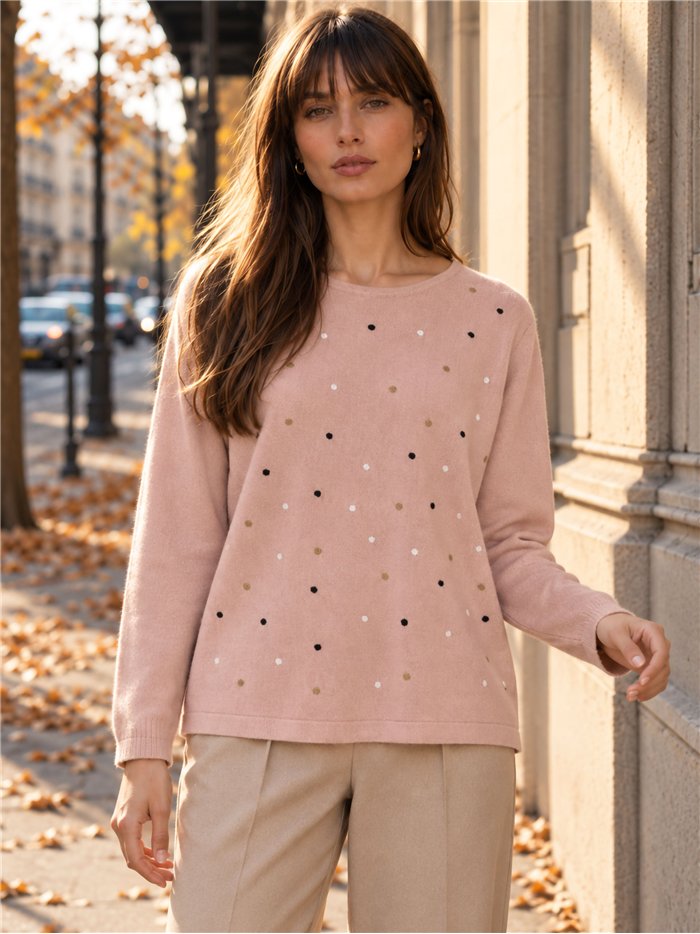 Jersey soft lunares multicolor