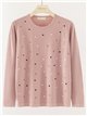 Jersey soft lunares multicolor