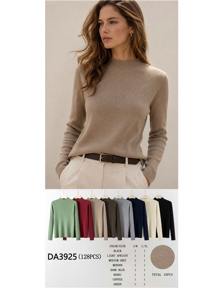 Jersey canalé cuello perkins