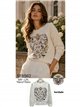 Jersey bordado corazón floral