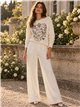 Jersey bordado corazón floral