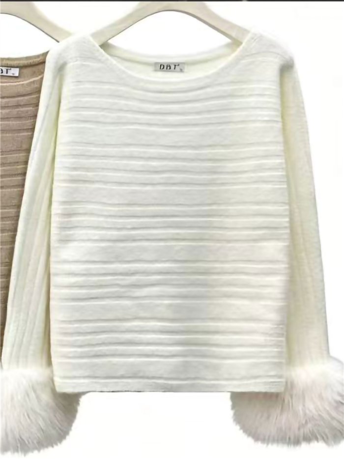 Jersey rayas puños pelo