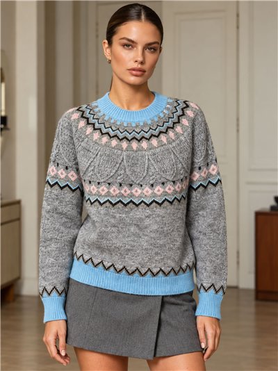 Jersey jacquard nórdico
