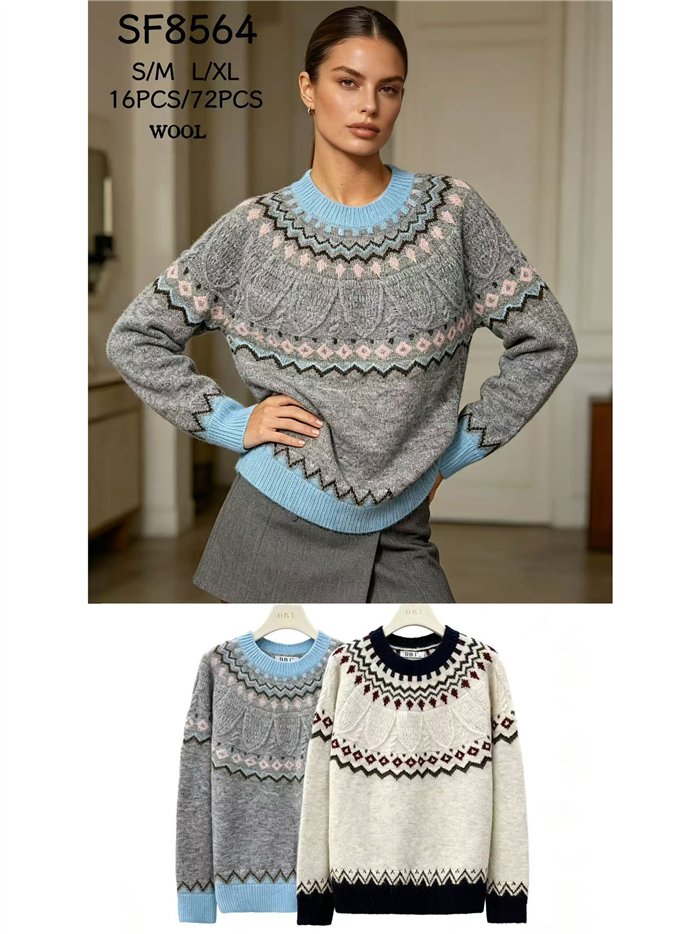 Jersey jacquard nórdico