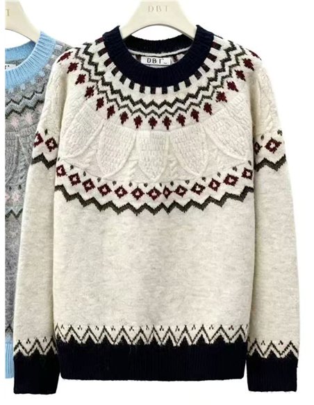 Jersey jacquard nórdico