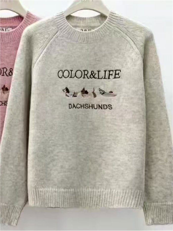Jersey bordado perros salchicha