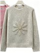 Jersey flor lentejuelas