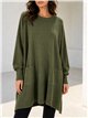 Maxi sweater with pockets