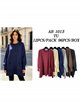 Jersey maxi con bolsillos y bajo texturizado