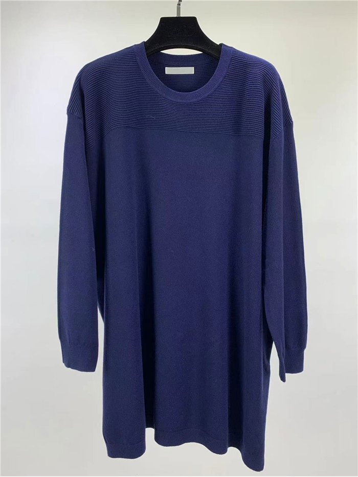 Jersey maxi con canesú de canalé