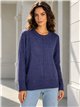 Shimmer knit sweater with centre seam