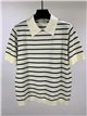 Jersey rayas cuello polo manga corta