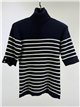 Jersey rayas cuello alto