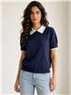 Jersey polo cuello contraste