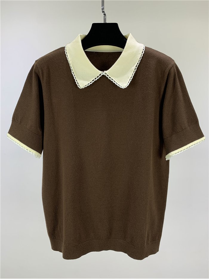 Jersey polo cuello contraste