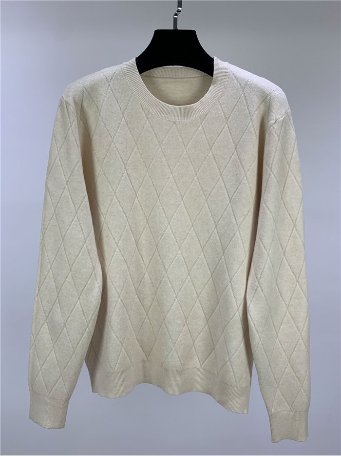 Jersey mit geprägtem Rautenmuster