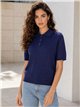 Jersey polo de punto textura