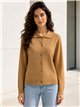 Cárdigan de cuadros cuello polo