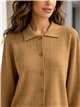 Cárdigan de cuadros cuello polo