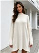 High neck maxi sparkle sweater