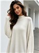 High neck maxi sparkle sweater