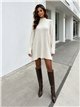 High neck maxi sparkle sweater