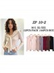 Conjunto jersey canalé y bufanda lazada
