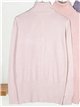 Cable detail high neck sweater