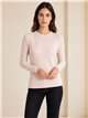 Side button ribbed sweater