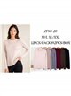 Side button ribbed sweater
