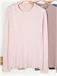 Side button ribbed sweater