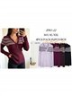 Jersey canalé rayas cuello polo