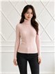 Jersey cuello alto trenzas