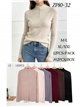 Jersey cuello subido botones joya