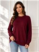 Relaxed rhinestone knit sweater