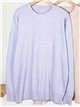 Relaxed rhinestone knit sweater