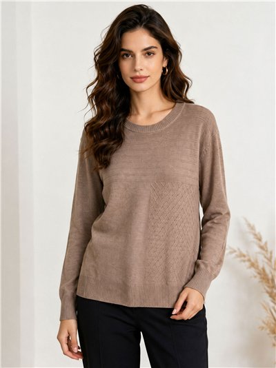 pull oversize géométrique