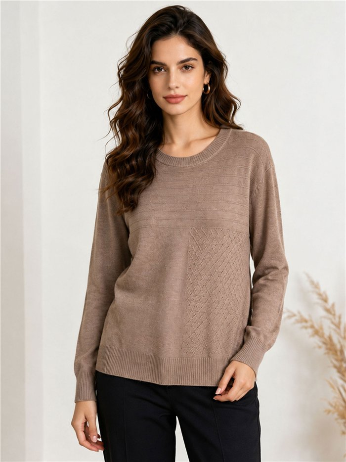 pull oversize géométrique
