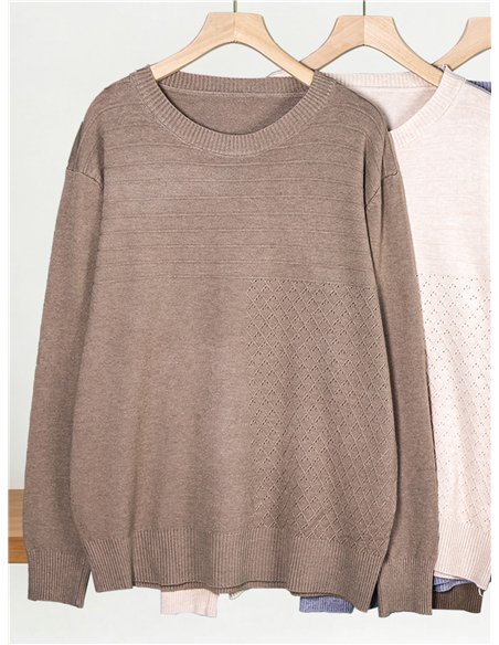 pull oversize géométrique