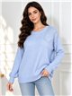 Jersey amplio strass en hombro