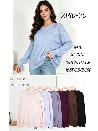 Jersey amplio strass en hombro 2