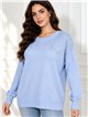 Jersey amplio strass en hombro